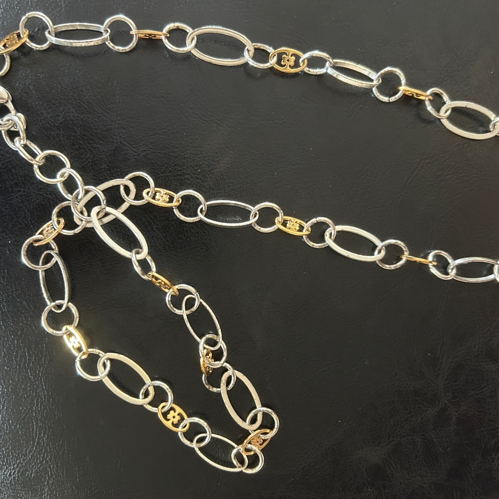 Elegant Silver and Gold Colored Necklace
